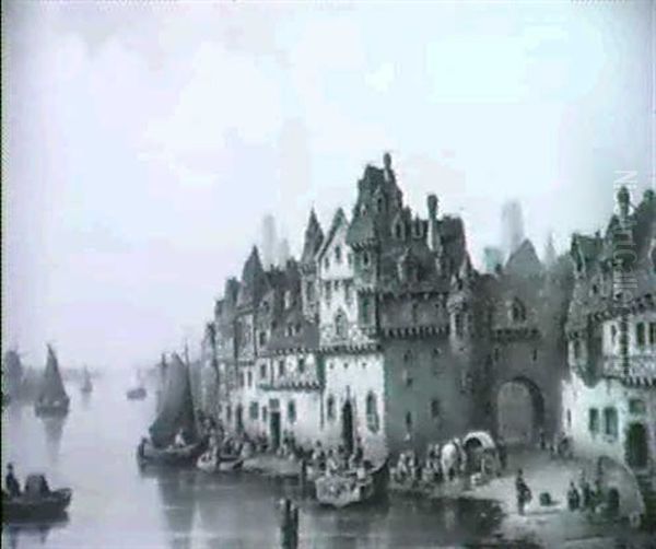 Buntes Treiben Vor Den Toren Der Stadt - view 1