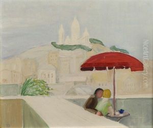 Paris Vue Du Sacre Coeur by Rene-Georges Hermann-Paul