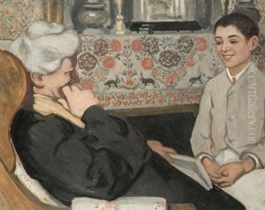 Scene D"interieur Nabis by Rene-Georges Hermann-Paul