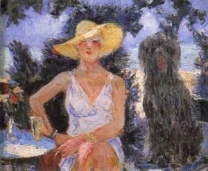 Jeune Fille Et Son Chien