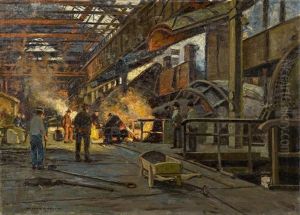 Im Eisenwerk by Heinrich Hermanns