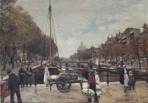 A View Of The Lutheran Koepelkerk At The Singel, Amsterdam