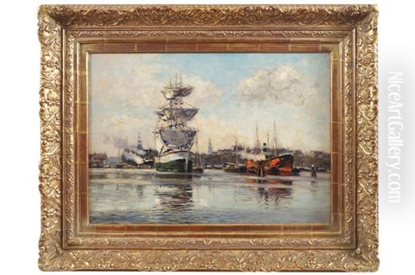 Boats In The Harbour - view 1