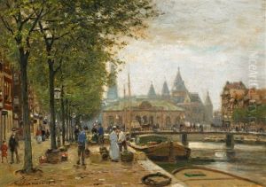 Am Kai Von Amsterdam by Heinrich Hermanns