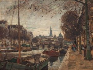 Amsterdam Gracht by Heinrich Hermanns