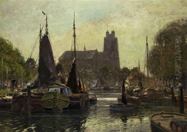 Morgen Im Hafen Von Dordrecht - view 1