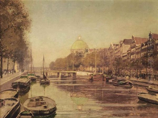A View Of The Singel With The Koepelkerk Beyond, Amsterdam - view 1