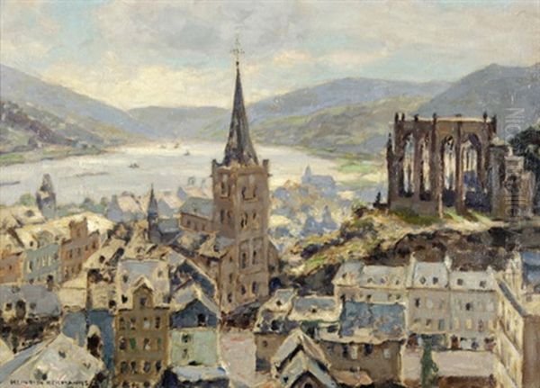 Blick Auf Bacharach Mit Wernerkapelle Und St. Peter - view 1