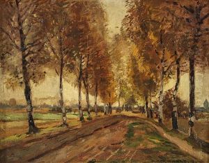Birkenallee Im Herbst Birkenallee Im Herbst