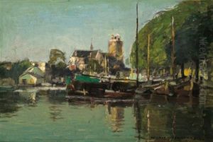 Dordrecht Im Morgengrauen by Heinrich Hermanns