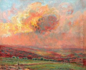 Le Retour Du Troupeau, Crepuscule by Mariano Barbasan Lagueruela