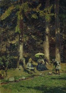 Die Musestunde by Heinrich Hermanns