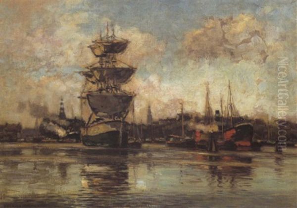 Blick Auf Den Hafen Im Amsterdam - view 1