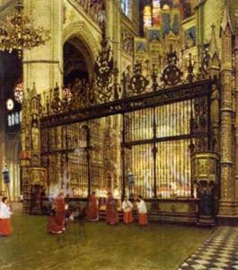 The High Altar, Toledo Cathedral by Heinrich Hermanns