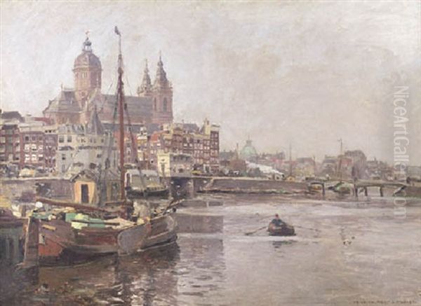 A View Of The Prins Hendrikkade And The St. Nicolaas Church, Amsterdam - view 1