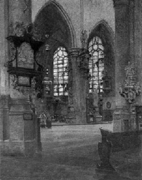 Interieur Einer Niederrheinischen Barockkirche (st. Lambertus In Dusseldorf?) - view 1