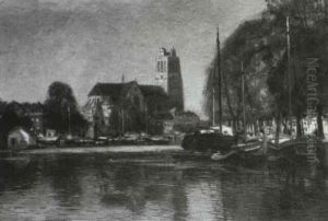 Morgenstunde In Dordrecht by Heinrich Hermanns