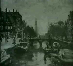 Sommertag In Amsterdam by Heinrich Hermanns