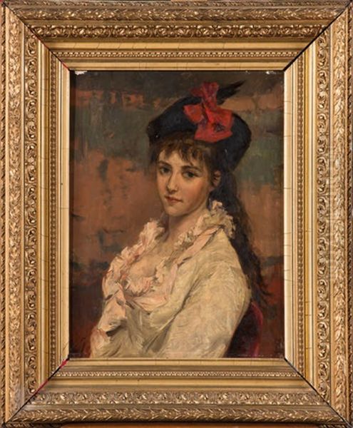 Portrait De Jeune Fille Au Chapeau - view 1