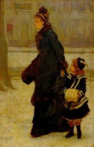 Jeune Femme Au Manchon