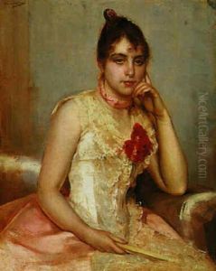 The Young Spanish Girl In Pink by Charles Hermans