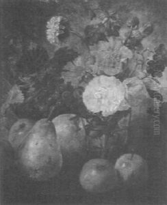 Still Life With Flowers And Fruits