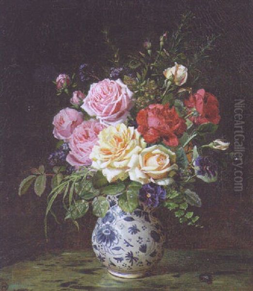 An Opulent Vase Of Flowers - view 1