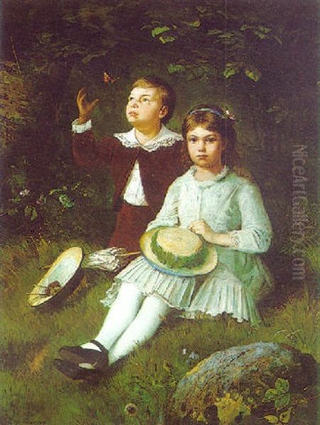Portrait Of A Brother And A Sister - view 1