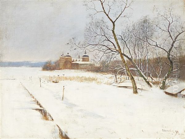 Gripsholms Slott I Vinterlandskap - view 1