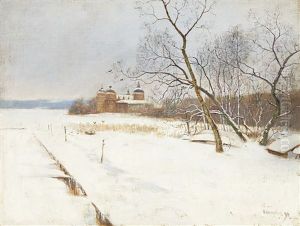 Gripsholms Slott I Vinterlandskap Gripsholms Slott I Vinterlandskap