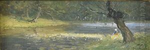 Dam Vid Nackrossjo by Olof Hermelin