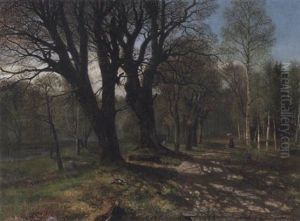 Kvinna Och Barn I Varlandskap by Olof Hermelin
