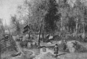 Elk In A Landscape
