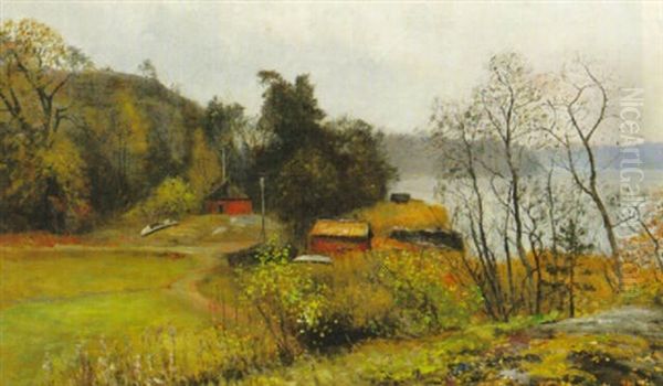 Insjovik Med Roda Hus - view 1