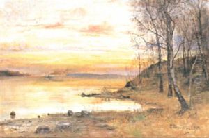 Insjovik I Solnedgang