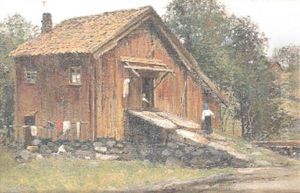 Landskap Med Kvarnbyggnad Landskap Med Kvarnbyggnad