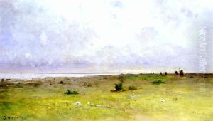 Kustvy Med Vaderkvarnar by Olof Hermelin