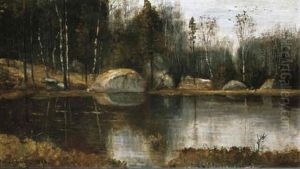 Varlandskap Med Insj" Varlandskap Med Insj"