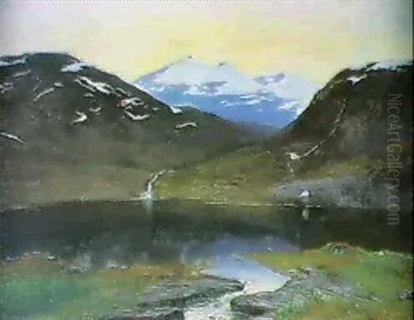 Norrlandskt Fjallandskap Med Insjo - view 1