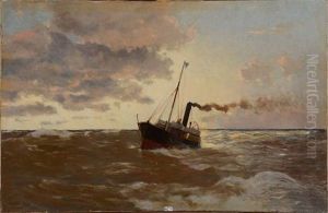 Caboteur En Mer by Francisco Hernandez Monjo