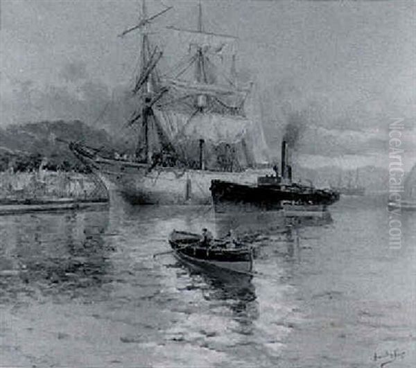 Shipping In A Harbour - view 1