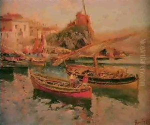 Barcas De Pescadores by Francisco Hernandez Monjo