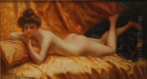 Reclining Nude by Daniel Hernandez Morillo