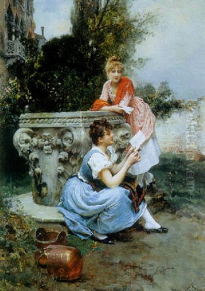 Reading The Love Letter by Daniel Hernandez Morillo