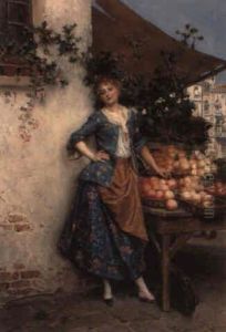 The Fruit Seller by Daniel Hernandez Morillo