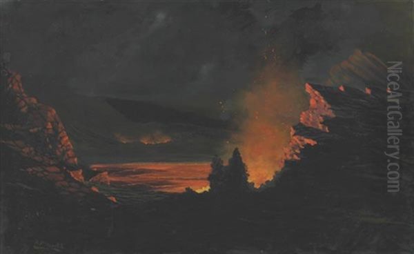 The Eruption Of Kilauea, The Island Of Hawaii - view 1