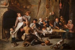 Paysans Dans La Campagne Normande by Willem van, the Elder Herp