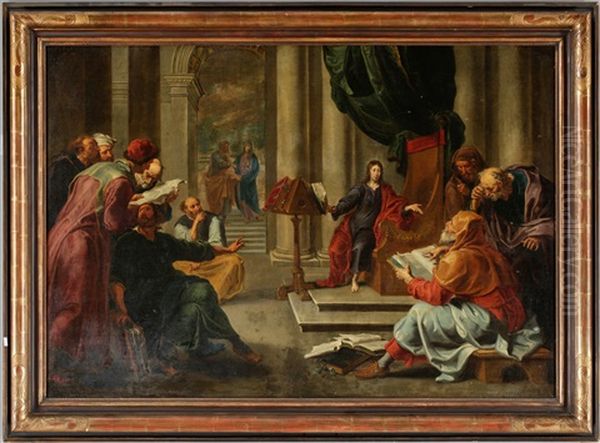 Jesus Undervisar I Templet - view 1