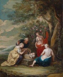 Die Geburt Des Erychthonios (+ Der Wettstreit Zwischen Apoll Und Marsyas; 2 Works) by Willem van, the Elder Herp