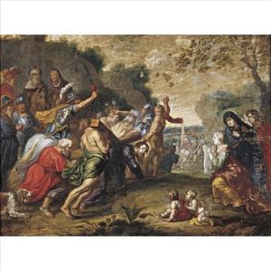 Christ On The Road To Calvary by Willem van, the Elder Herp